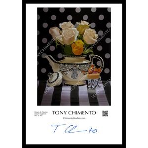 Roses and Nemo by Tony Chimento Signed Art Poster 13"x19"
